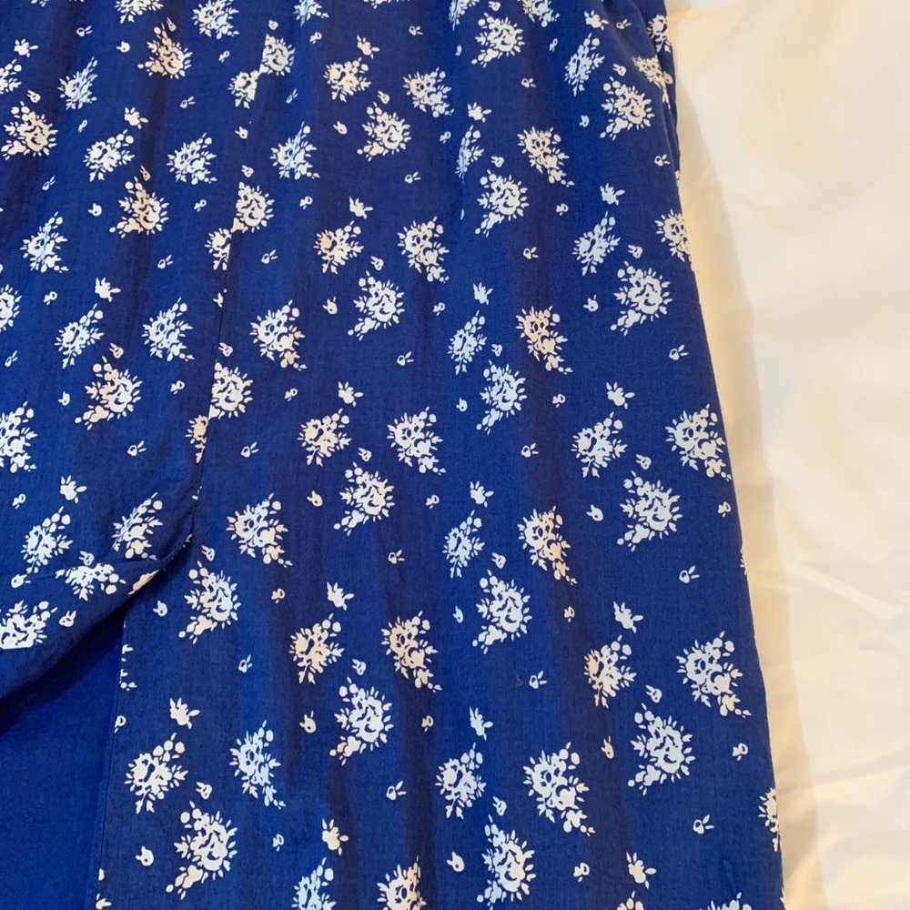 J. Crew Factory Blue and White Cotton Maxi Sun Dress Size 2 - Picture 6 of 12